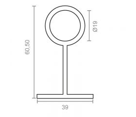 SOPORTE CENTRAL STA02 19mm NI