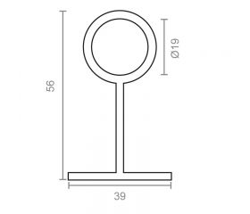 SOPORTE CERRADO STA03 16mm NI