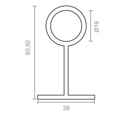 SOPORTE CERRADO STA03 19mm NI
