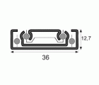 JGO GUIA TELESCOPICA GC04 36x300mm ZN