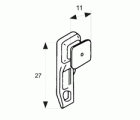 CORCHETE GUIA RIEL CT10 BL