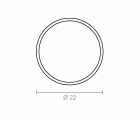 ANILLA REDONDA CT17 22mm BL