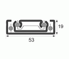 JGO GUIA TELESCOPICA GC06 53x300mm ZN