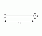 PUNTA LATON PNT02 1,2x11mm LT