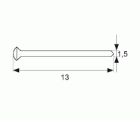 PUNTA LATON PNT02 1,5x13mm LT