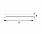 PUNTA LATON PNT02 1,5x18mm LT