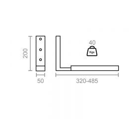 SOPORTE MICROONDAS MCR02 40kgs BL