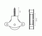 POLEA TENDER TORNILLO POL03 40mm ZN