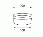 ARO REDUCTOR VN03 125-100mm BL