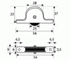 POLEA PUERTA CORREDERA POL08 25mm LT