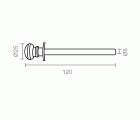 SEGURO PERSIANA PR09 120x25x8mm CB