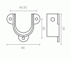 SOPORTE P/RODAMIENTO PR15 28mm ZN