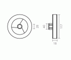 POLEA PLASTICO P/RODAMIENTO CINTA 18mm PR21 NE