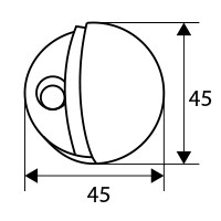 BL TOPE PUERTA LUX TALADRO TP01 OR