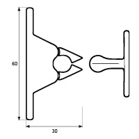 BL RETENEDOR PUERTA PARED RT05 CB