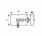 BL PASADOR ALUMINIO D8 PS05 50mm OR