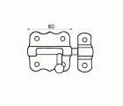 BL PASADOR HIERRO PS01 60mm NI
