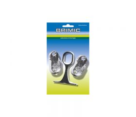BL SOPORTE LATERAL STA06+CENTRAL OVAL STA08 30x15mm AL