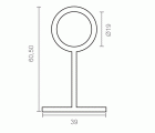 BL SOPORTE CENTRAL STA02 19mm NI