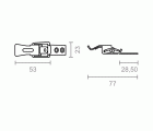 BL CIERRE CAJA CC03 53x23mm ZN