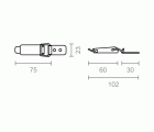 BL CIERRE CAJA CC01 75x23mm ZN