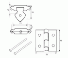 BL BISAGRA BS22+CIERRE ESTUCHE CC11 13x25+25mm LP
