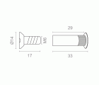 BL JGO TORNILLO UNION KOMBY TNE04 M6 NI