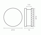 BL SUJETALUNAS LISO SC03 5-8mm LT