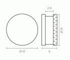 BL SUJETALUNAS LISO SC03 2-6mm NI