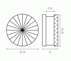 BL SUJETALUNAS FACETADO SC03 2-6mm LT