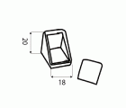 BL ANGULO C/TAPA PEQ AN20 18x20mm BE