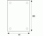 BL PLACA CIEGA PLP01 80x80mm LP