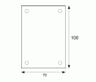 BL PLACA CIEGA PLP01 100x70mm LS