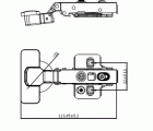 BL BISAGRA CAZOLETA PISTON RECTA BC05 35mm ZN