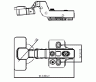 BL BISAGRA CAZOLETA PISTON S-AC BC05 35mm ZN