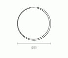 BL LLAVERO ANILLA LLV01 25mm NI