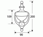 BL LLAMADOR INGLES LLM01 200x90mm NE
