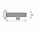 BL TORNILLO TIRADOR TRN08 M4x10mm ZN