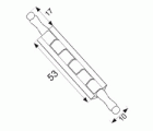 BL BISAGRA SOLAPADA C/REM BS24 53mm CB
