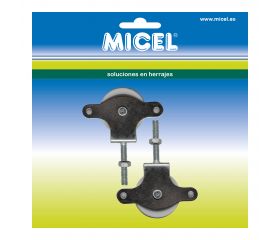 BL POLEA TENDER C/TUERCA POL02 40mm ZN