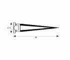 BL GARRA PRECERCO PRC03 85x17,5mm ZN