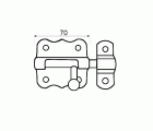 BL PASADOR HIERRO PS01 70mm NI