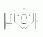 BL PLACA COLGADOR EXTINTOR CG14 6kgs ZN