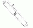 BL PERNIO PERFIL GOTA 695 16x100mm PU