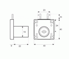 BL CERRADURA MUEBLE GANCHO CM02 22mm CB