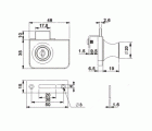 BL CERRADURA VITRINA 2P CM07 48x35mm CB
