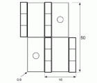 BL BISAGRA BIOMBO BS20 50x20x0,9mm LTD*