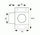 BL PASADOR RULETA 6825 ALUM NE