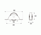 BL RUEDA NIDO EMBUTIR RUM11 50mm GR