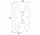 BL BISAGRA ALAS BS07 95x60mm NE